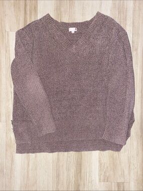 Tan Cable Knot Sweater